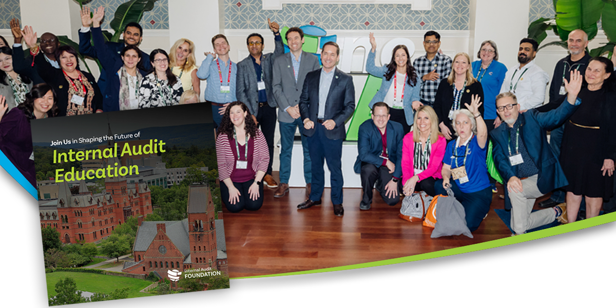 A university building housing resources and funding opportunities that advance internal audit education through global academic partnership programs.
