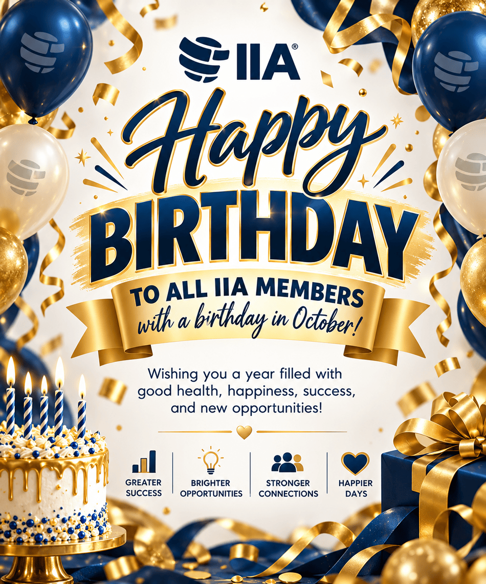 IIA Happy Birthday to all IIA members with a birthday in October