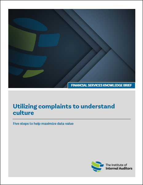 IIA Utilizing Complaints to Understand Culture - Five Steps to Help Maximize Da.png