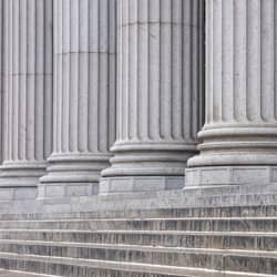 stone columns and stairs