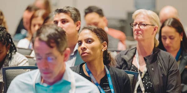 Close up of people sitting