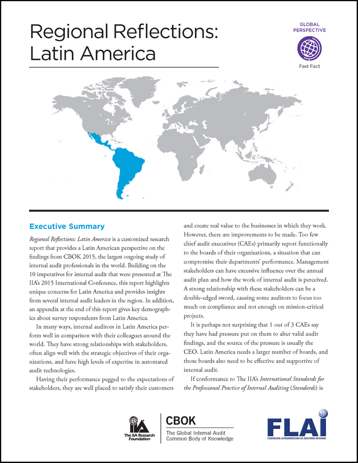Regional Reflections: Latin America